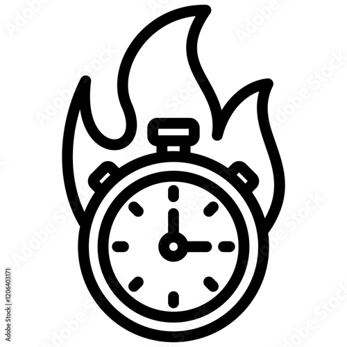 Deadline Outline Icon