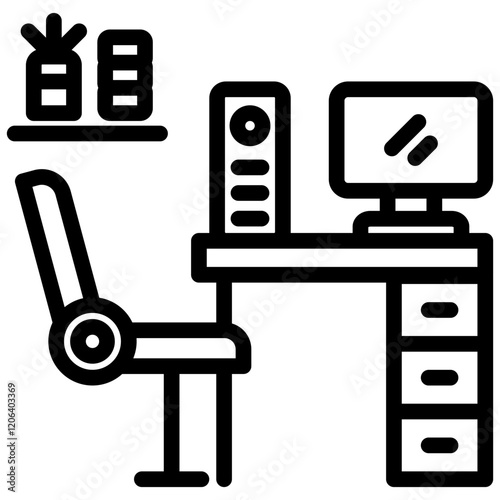 Workplace Outline Icon
