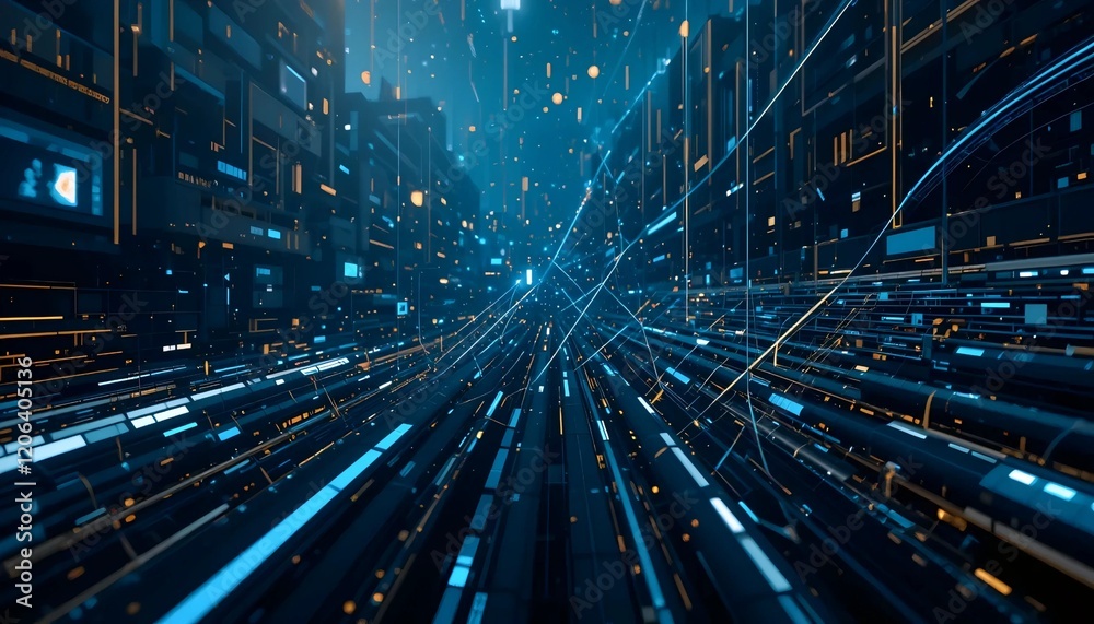 Fototapeta premium energy of fractal realms background design