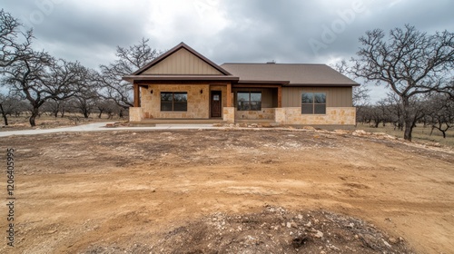 New Rustic Style Home in Hill Country Setting photo