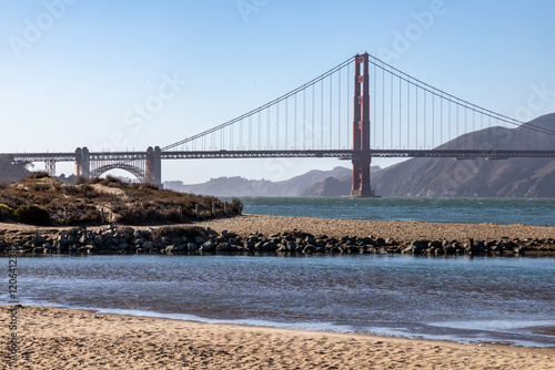 Golden Gate from Crissy Field East Beach photo