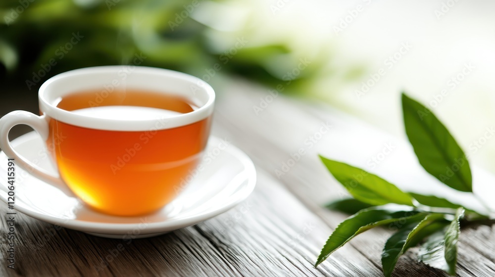Delight in a steaming cup of inviting tea on a serene afternoon Delight in a steaming cup of inviting tea on a serene afternoon