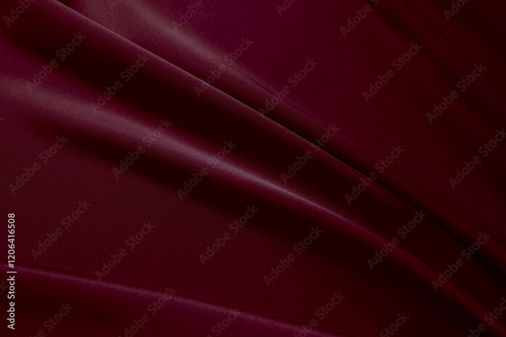 Obraz premium Black dark deep red burgundy cherry magenta maroon abstract background. Silk satin velvet fabric. Elegant luxury rich. Curtain drapery fold line wave flow. Romance Valentine Birthday Christmas. Design