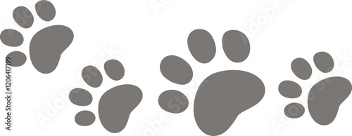 Handdrawn Pet Footprint Pattern