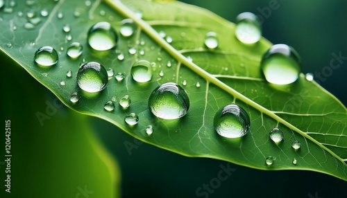 water droplets cling to a green leaf s surface water drops photography