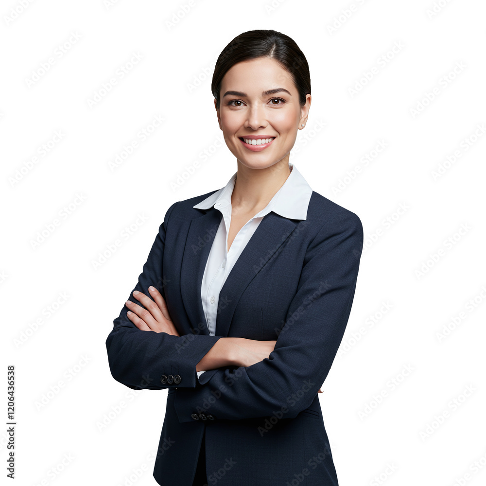 Attractive young business woman with arms crossed Attractive young business woman with arms crossed