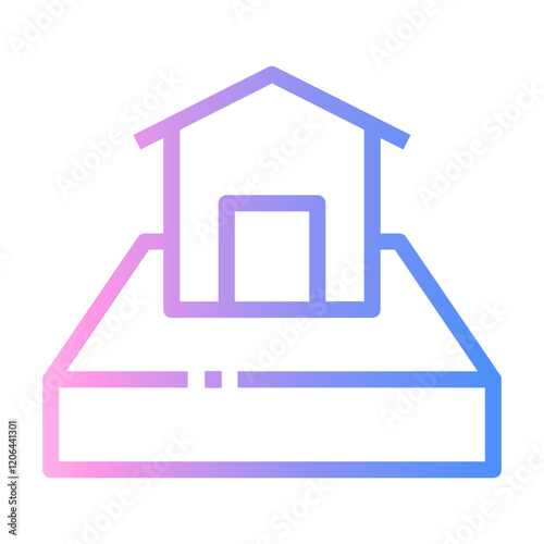 plot Line Gradient Icon photo