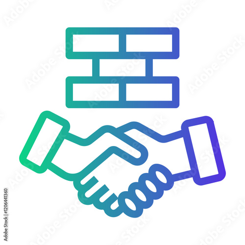 agreements Line Gradient Icon