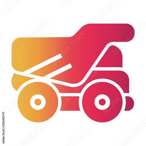 dumper truck Gradient icon