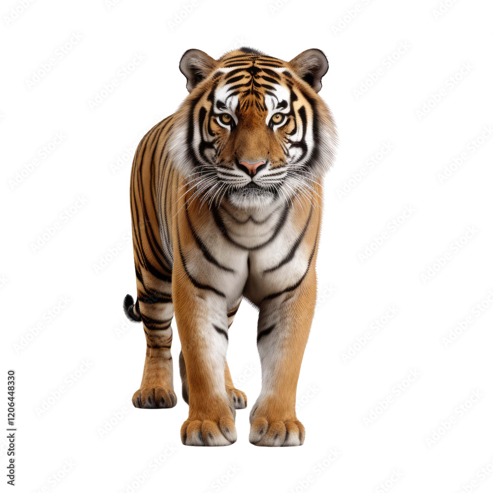 Obraz premium tiger isolated on a white transparent background