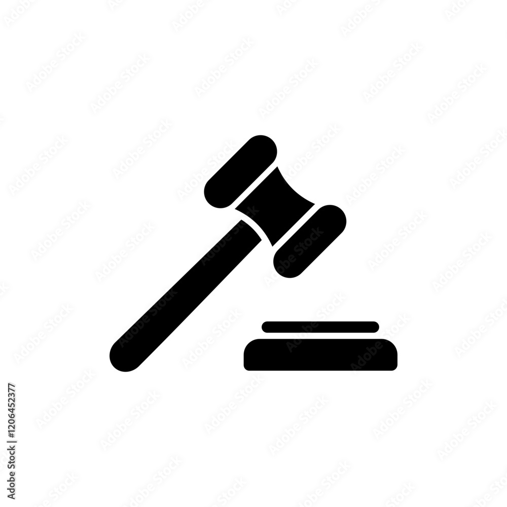Gavel icon vector illustration. judge gavel sign and symbol. law icon. auction hammer Gavel icon vector illustration. judge gavel sign and symbol. law icon. auction hammer