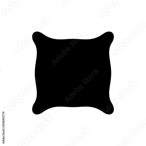Pillow icon vector illustration. Pillow sign and symbol. Comfortable fluffy pillow