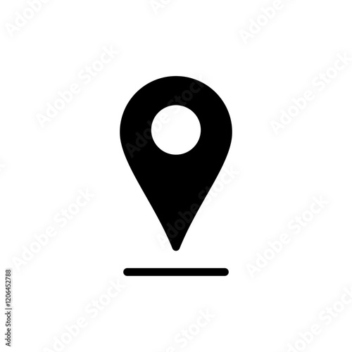 Pin icon vector illustration. Location sign and symbol. destination icon. map pin