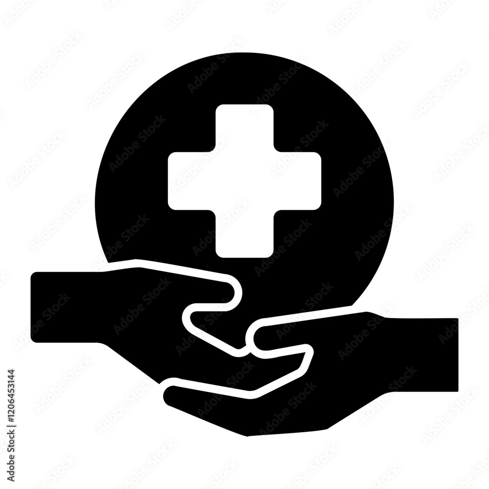 Obraz premium healthcare Solid icon