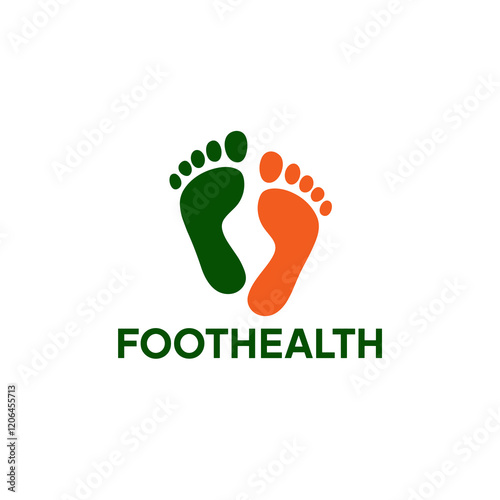  Foot Health minimalist Logo Design