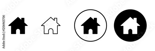 House icon vector. Home sign and symbol