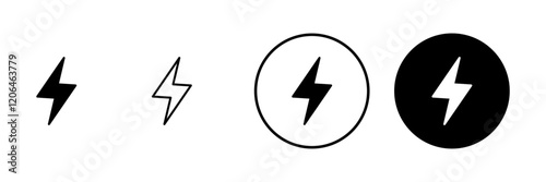 Lightning icon vector. electric sign and symbol. power icon. energy sign