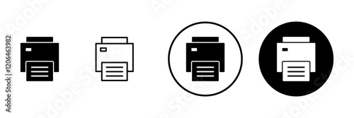 Print icon vector. printer sign and symbol