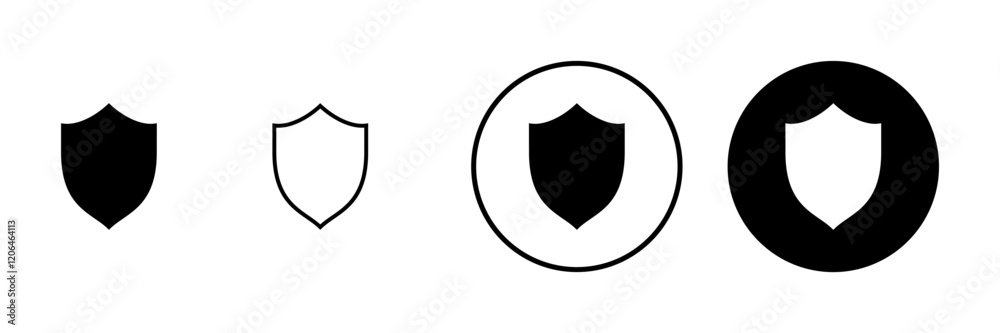 Shield icon vector. Protection icon. Security sign and symbol Shield icon vector. Protection icon. Security sign and symbol