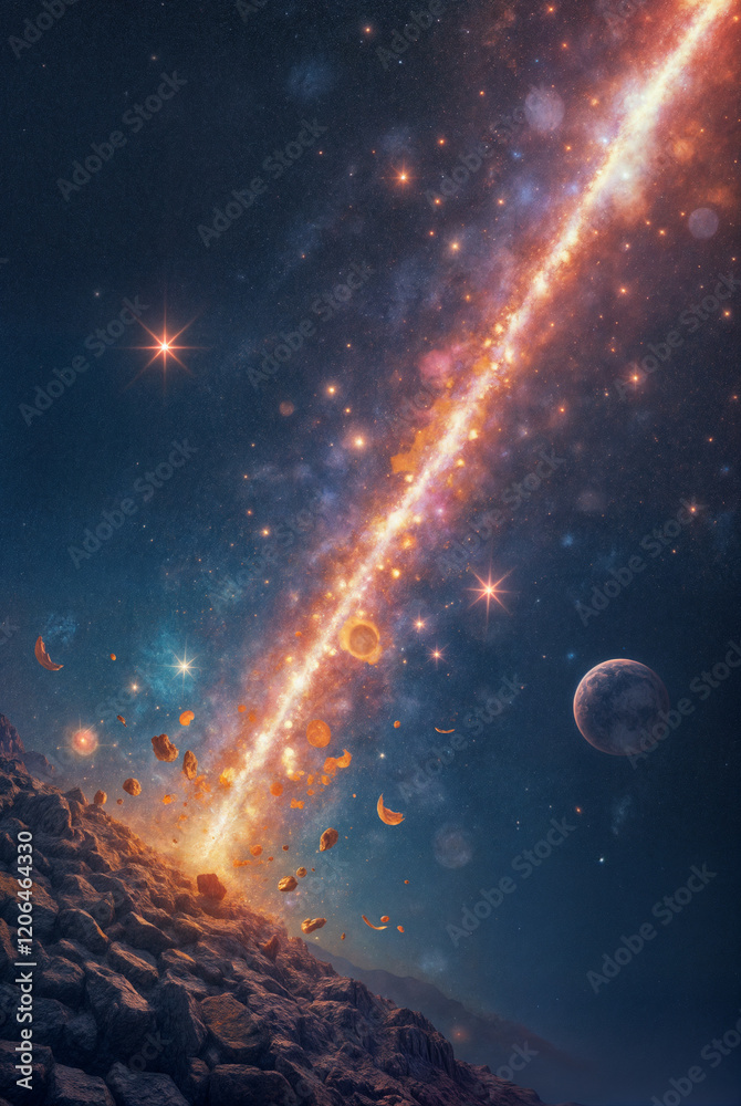 Obraz premium meteor shower