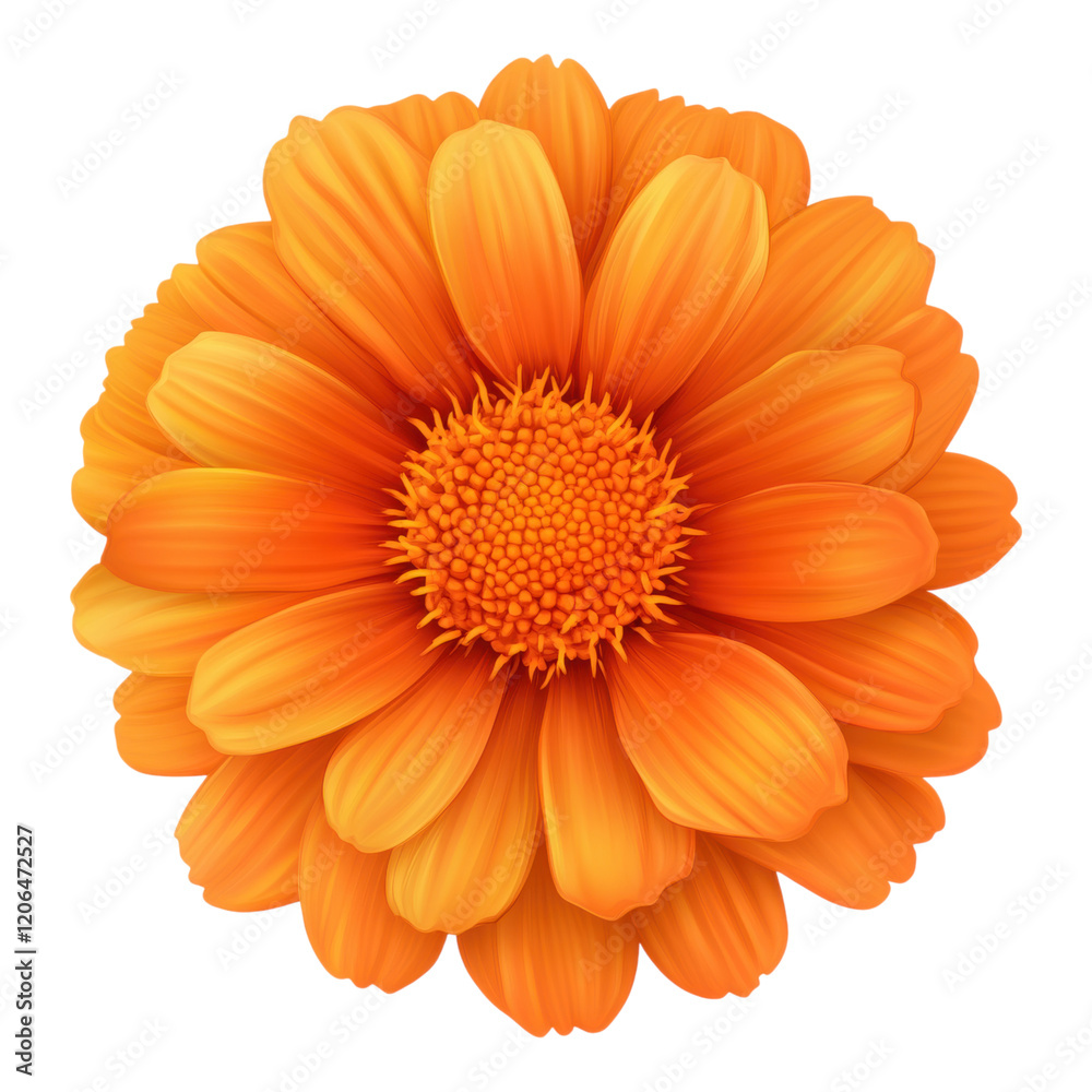 Vibrant Orange Daisy Flower Blossom Close up Detailed Macro Shot Vibrant Orange Daisy Flower Blossom Close up Detailed Macro Shot