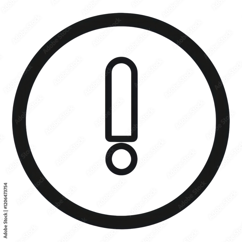Alert Symbol Warning Sign Exclamation Mark Icon Circular Design Notice Black and White Alert Symbol Warning Sign Exclamation Mark Icon Circular Design Notice Black and White