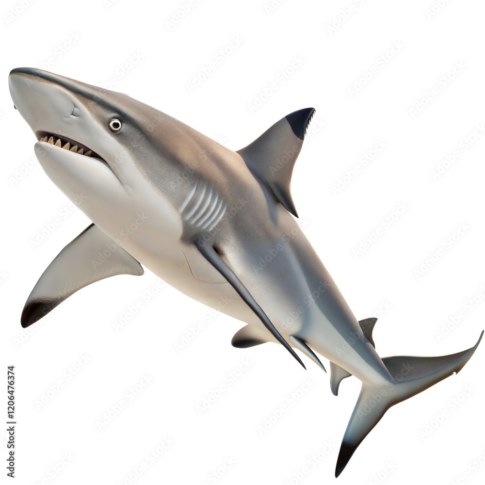 Fototapeta premium Blacktip Shark AI Generated Image