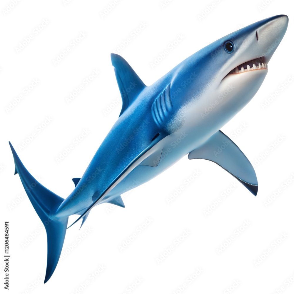 Fototapeta premium Blue Shark AI Generated Image