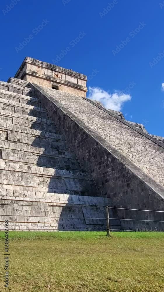 Chichen Itza, one of the largest Maya cities, a large pre-Columbian city built by the Maya people. The archaeological site is located in Yucatan State, Mexico. Chichen Itza, one of the largest Maya cities, a large pre-Columbian city built by the Maya people. The archaeological site is located in Yucatan State, Mexico.