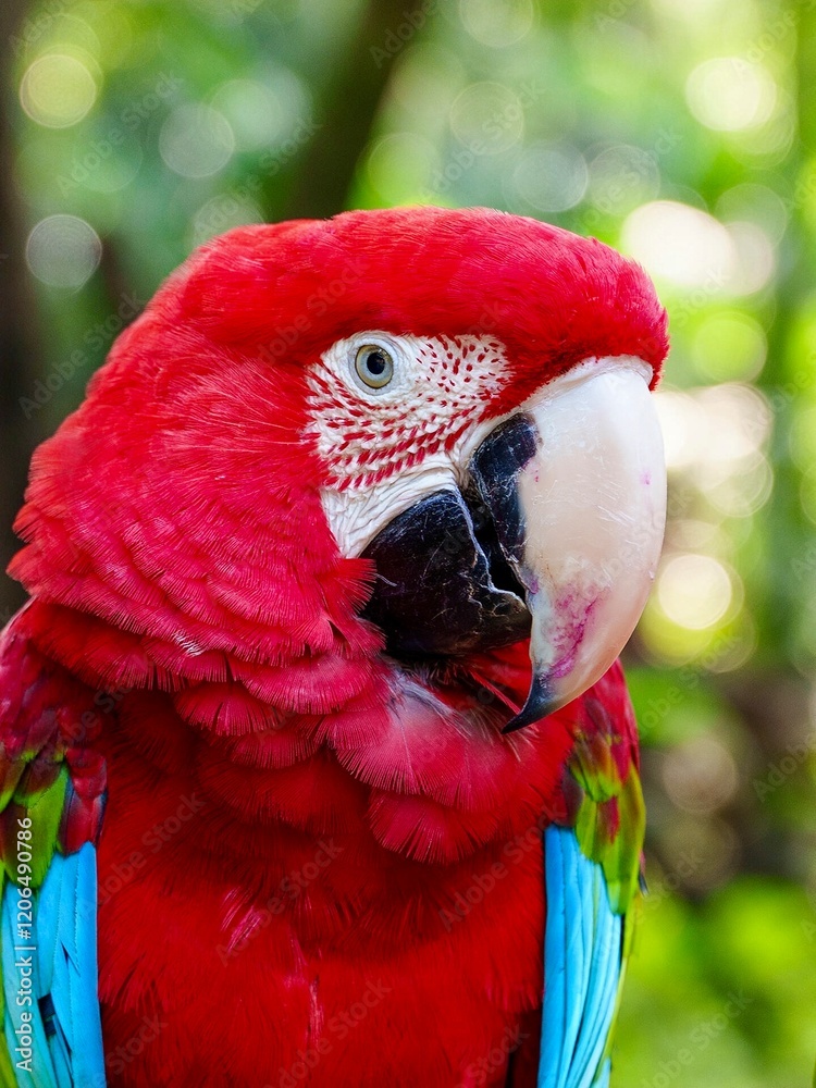 Naklejka premium Red macaw 