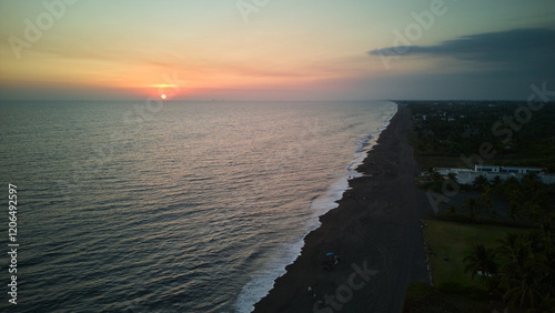 sunset in the air