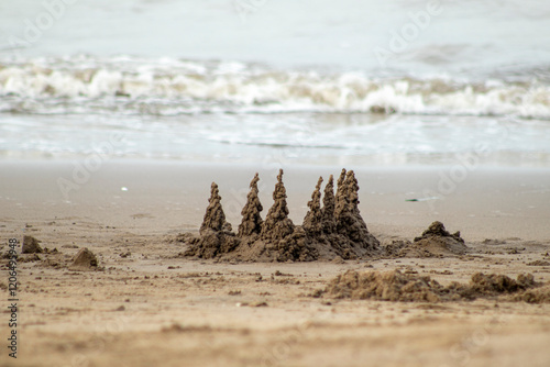 sand castle on the beach