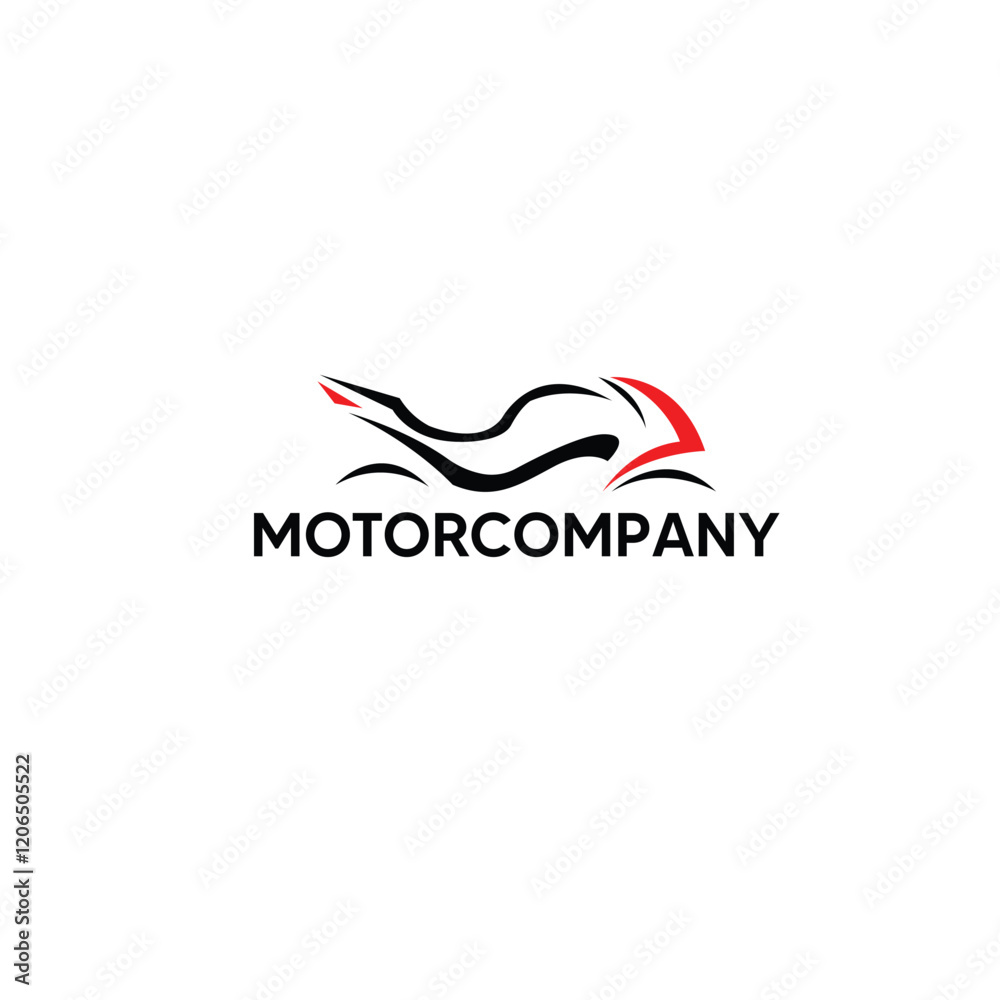 Modern Motorcycle Company Logo Vector Design Modern Motorcycle Company Logo Vector Design