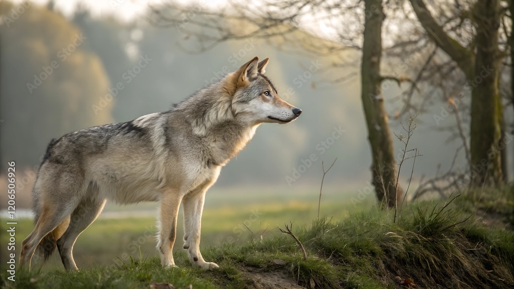 Obraz premium wolf in the woods