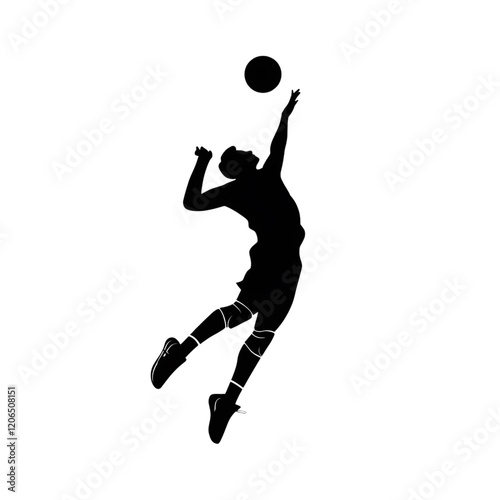 Volleyball Player Silhouette