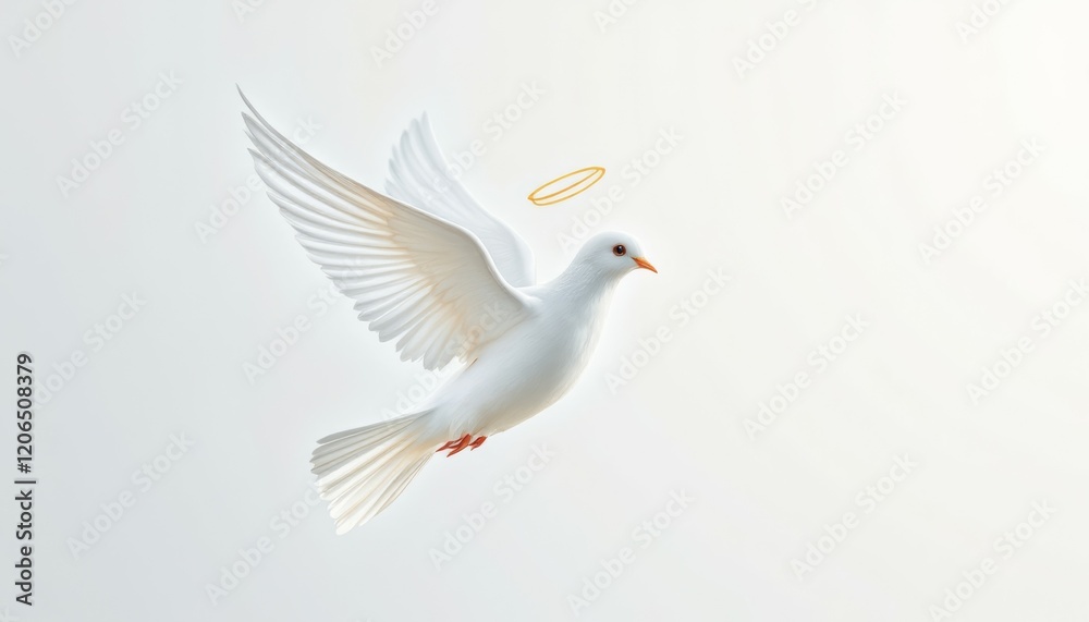 Fototapeta premium White Dove Peace Symbol Halo Image Download