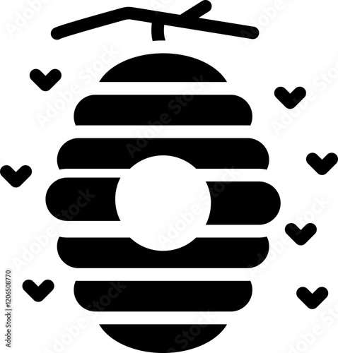 Beehive Glyph Icon