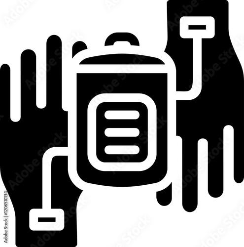 Blood Transfusion Glyph Icon