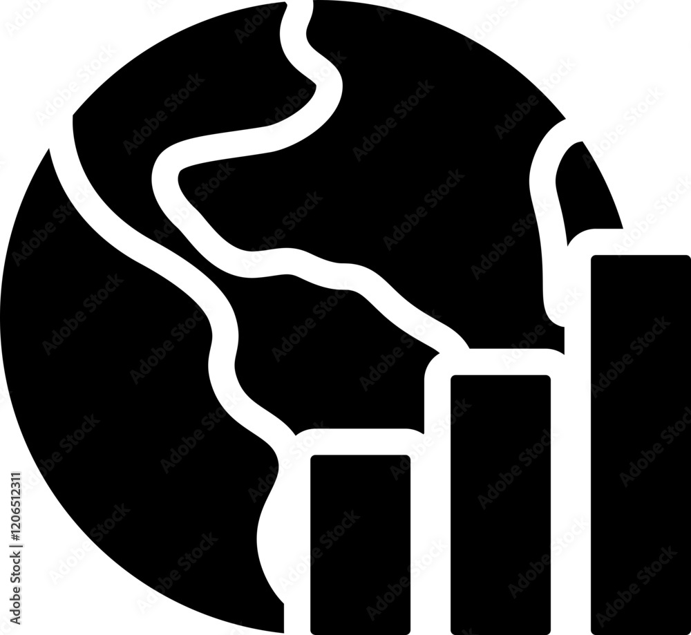 Global Performance Glyph Icon