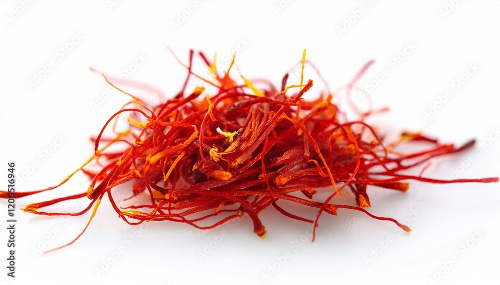 Fototapeta premium A close-up of vibrant red saffron threads.