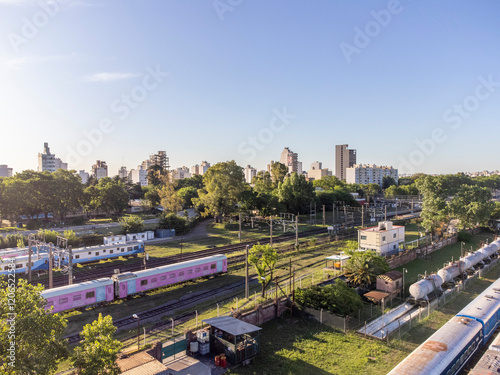 aerial intakes public trains - Lanus - Buenos Aires