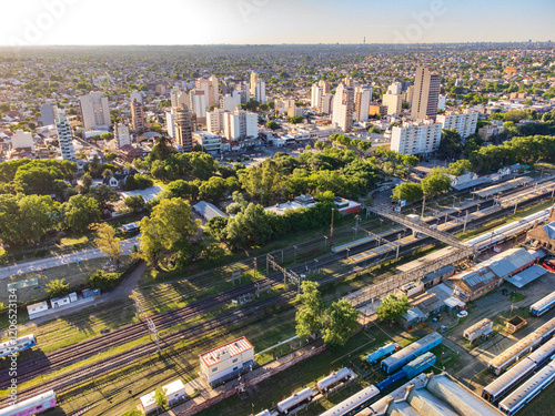 aerial intakes public trains - Lanus - Buenos Aires