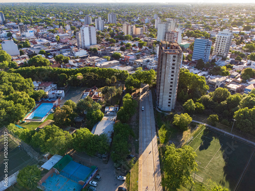 aerial intakes public trains - Lanus - Buenos Aires