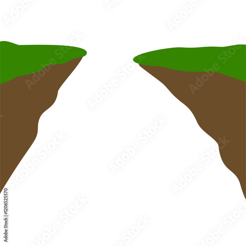 Ravine Vector Illustration