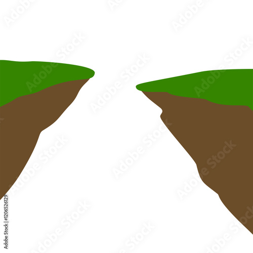 Ravine Vector Illustration