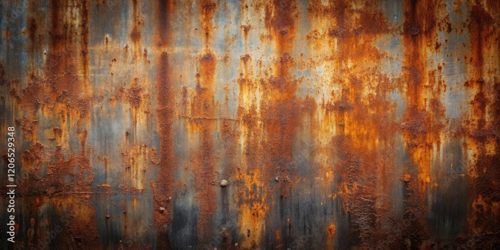 Fototapeta premium Highly Textured Rusted Metal Sheet Background for Design Projects