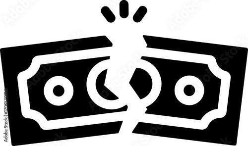 No Value Money Glyph Icon