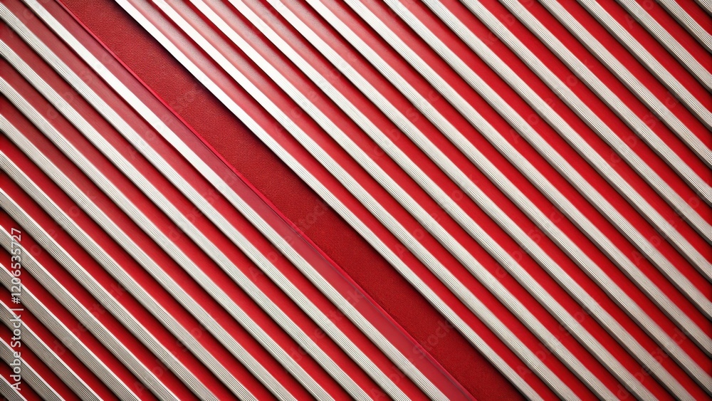 Naklejka premium Abstract Red and Silver Diagonal Lines Texture Background