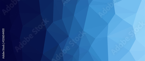 Abstract Blue Polygon Background