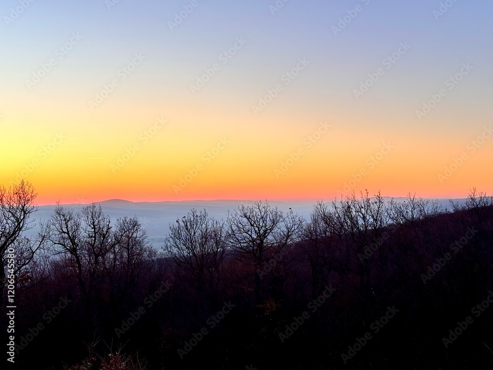 sunset in the mountains sunset in the mountains